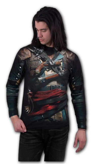 PITKÄHIHAINEN PAITA -ASSASSINS CREED IV BLACK FLAG - SPIRAL - Image 3
