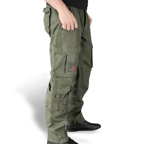 REISITASKUHOUSUT - AIRBORNE SLIMMY olive - Image 3