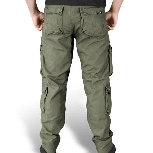 REISITASKUHOUSUT - AIRBORNE SLIMMY olive - Image 4