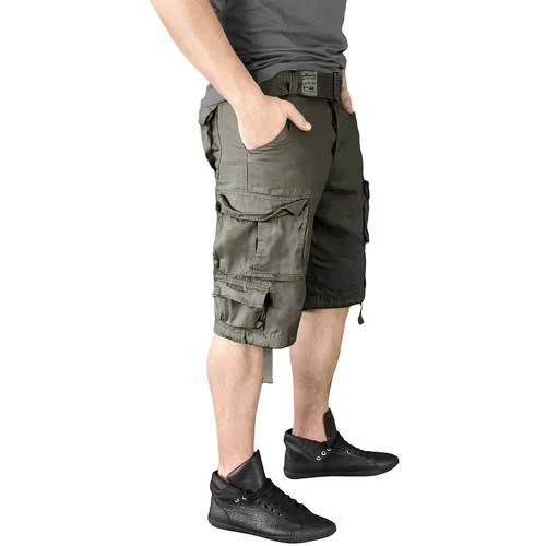 SHORTSIT - DIVISION SHORTS OLIVE WASHED - SURPLUS - Image 4