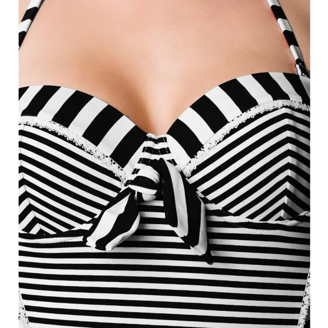 UIMAPUKU musta valkoinen- Neckholder Swimsuit (48) - Image 3
