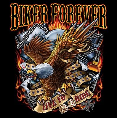 VETOKETJUHUPPARI MUSTA - BIKER FOREVER GAMBLE (720) - Image 3