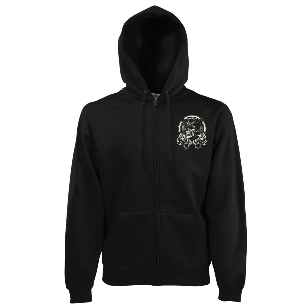 VETOKETJUHUPPARI MUSTA vauhti - SKULL (00 82) - Image 3