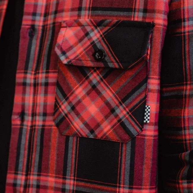 VUORELLINEN FLANELIPAITA - FLANNEL CHECKED OVERSHIRT RED - Image 4