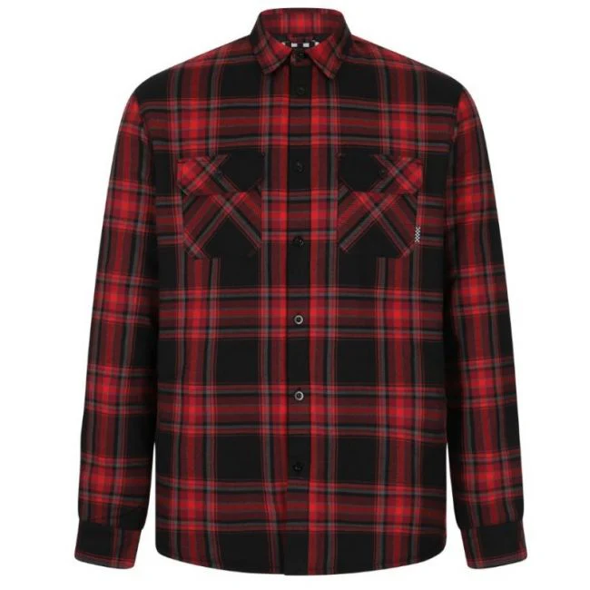 VUORELLINEN FLANELIPAITA - FLANNEL CHECKED OVERSHIRT RED - Image 5