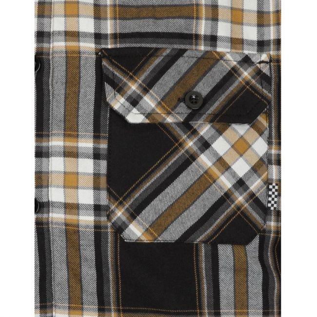 VUORELLINEN FLANELIPAITA - FLANNEL CHECKED OVERSHIRT MUSTARD - Image 5